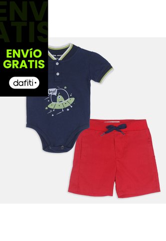 Conjunto Para Niño Bubblegummers Azul-Rojo Jahi Bubblegummers