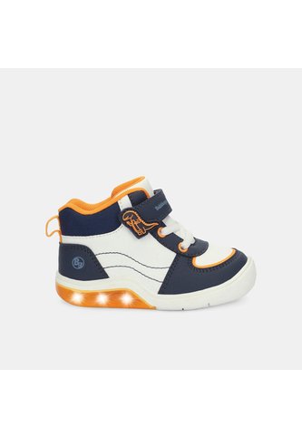Tenis Con Luces Para Niño Bubblegummers Blanco Tokio Prewalker Boys 0 + Bubblegummers