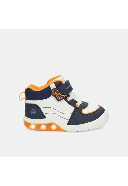 Tenis Con Luces Para Niño Bubblegummers Blanco Tokio Prewalker Boys 0 +