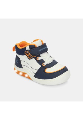 Tenis Con Luces Para Niño Bubblegummers Blanco Tokio Prewalker Boys 0 +
