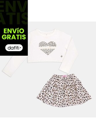 Conjunto Para Niña Bubblegummers Crema Myrra Bubblegummers