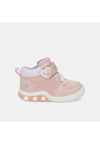 Tenis Con Luces Para Niños Bubblegummers Rojo Tokio First Step Girls 1 + Bubblegummers
