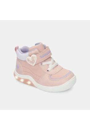 Tenis Con Luces Para Niños Bubblegummers Rojo Tokio First Step Girls 1 +