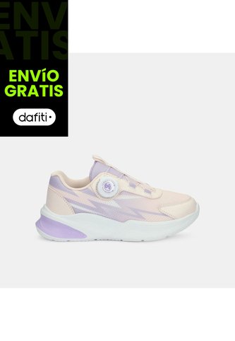 Tenis Para Niña Bubblegummers Blanco Dynamic Walking Girls 3 + Bubblegummers
