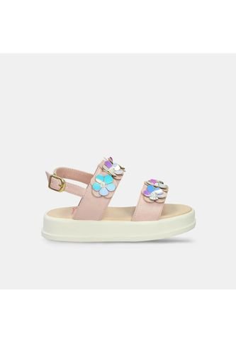 Sandalias Infantil Para Niña Bubblegummers Rosado Sitney 22-25 Bubblegummers