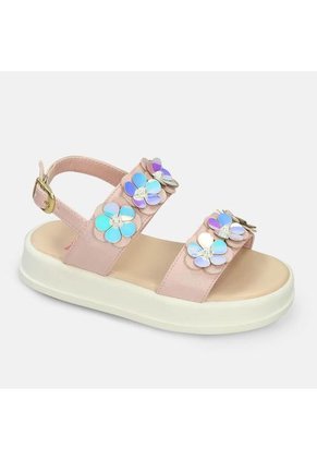 Sandalias Infantil Para Niña Bubblegummers Rosado Sitney 22-25