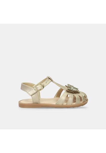 Sandalias Infantil Para Niña Bubblegummers Dorado Shantel 22-25