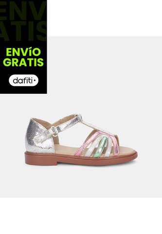 Sandalias Para Niña Bubblegummers Gris Ginger First Step Girls 1 + Bubblegummers