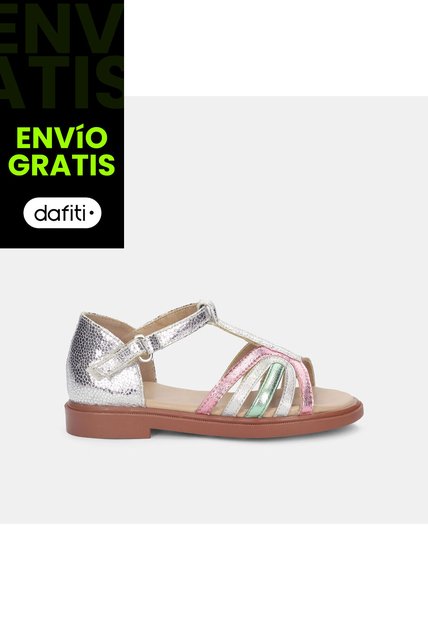 Sandalias Para Niña Bubblegummers Gris Ginger First Step Girls 1 +
