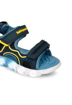 Sandalias Infantil Para Niño Bubblegummers Azul Sebastian