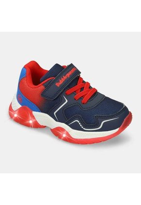 Tenis Con Luces Infantil Para Niño Bubblegummers Azul Tavis Alpha Light 22-25