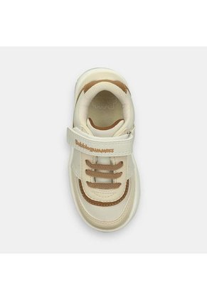 Tenis Infantil Para Niño Bubblegummers Beige Thiago 22-25