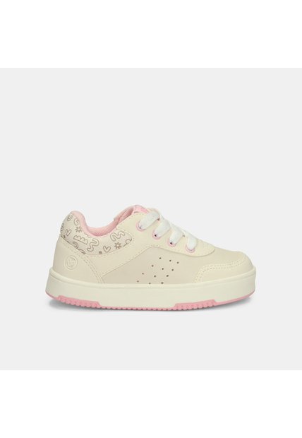 Tenis Para Niña Bubblegummers Beige Abeja Court Bg First Step Girls 1 +