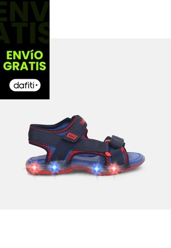 Sandalia Con Luces Infantil Para Niño Bubblegummers Multicolor Bubblegummers