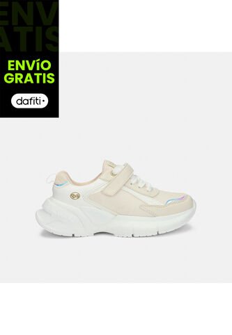 Tenis Para Niña Bubblegummers Beige Tempa Gema Bubblegummers