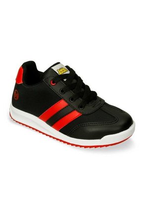 Tenis Casuales Negro-Rojo Bubblegummers Qucho Niño