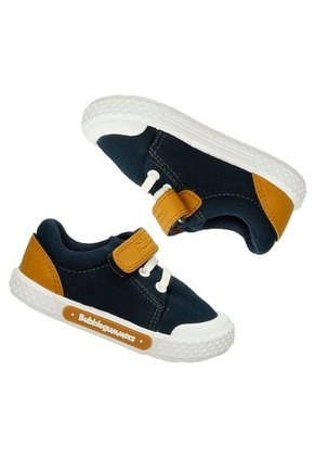 Tenis Casuales Azul/Mostaza Bubblegummers Nieto Niño
