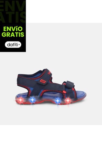 Sandalia Con Luces Infantil Para Niño Bubblegummers Multicolor Bubblegummers