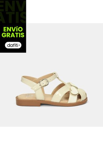 Sandalias Infantil Para Niña Bubblegummers Blanco 26-29 Bubblegummers