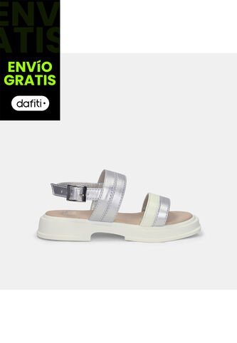 Sandalias Para Niña Bubblegummers Gris Leidy Junior Girls 6 + Bubblegummers