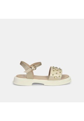 Sandalias Para Niña Bubblegummers Beige Teresa Leidy Junior Girls 6 +