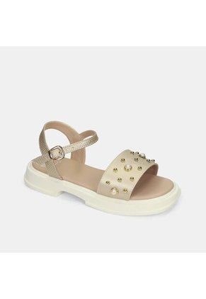 Sandalias Para Niña Bubblegummers Beige Teresa Leidy Junior Girls 6 +