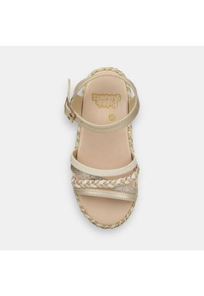 Sandalia Para Niña Bubblegummers Beige Tessa