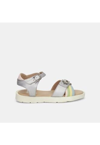 Sandalia Para Niña Bubblegummers Plata Tais Bubblegummers