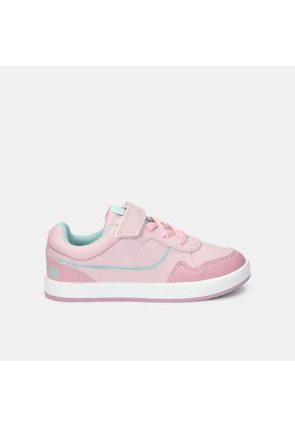 Tenis Con Luces Infantil Para Niña Bubblegummers Blanco Ultramar 22-25