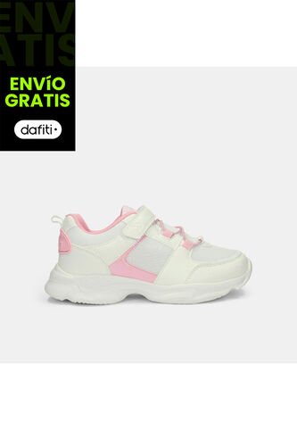 Tenis Para Niña Bubblegummers Blanco Tormenta Bolt Bubblegummers