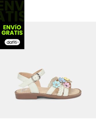 Sandalia Para Niña Bubblegummers Blanco Tania Bubblegummers