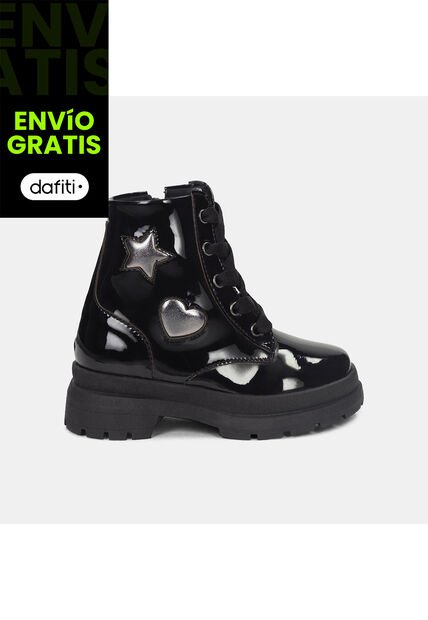 Botas Para Niña Bubblegummers Negro Andrea First Step Girls 1  +