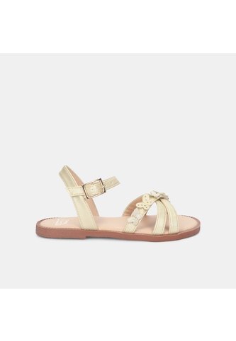 Sandalias Para Niña Bubblegummers Beige Mary First Step Bubblegummers
