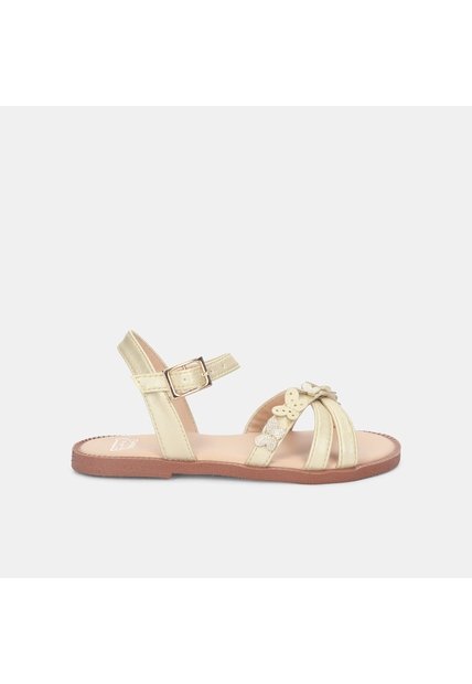 Sandalias Para Niña Bubblegummers Beige Mary First Step