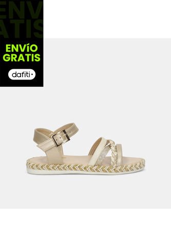 Sandalia Para Niña Bubblegummers Beige Tessa Bubblegummers