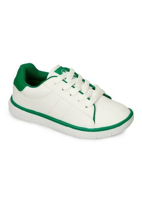Tenis Casuales Blanco-Verde Bubblegummers Magnolio Niño