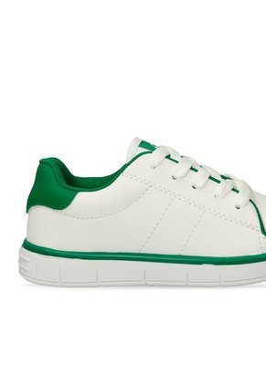Tenis Casuales Blanco-Verde Bubblegummers Magnolio Niño