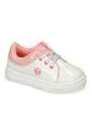 Tenis Casuales Blanco-Rosado Bubblegummers Paulina Niña de Bubblegummers