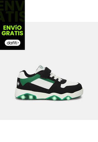 Tenis Con Luces Para Niño Bubblegummers Multicolor Drew Bubblegummers