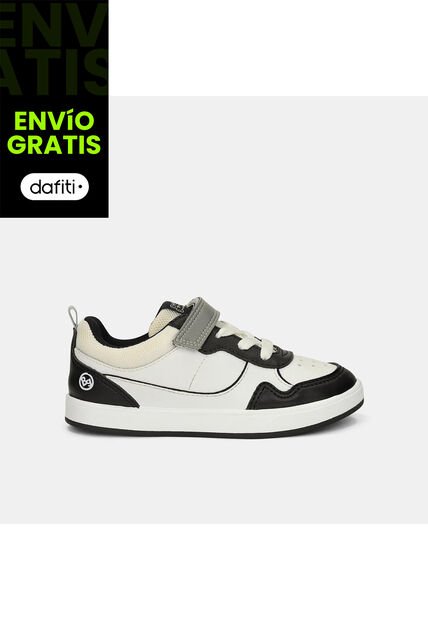 Tenis Escolar Infantil Para Niños Bubblegummers Negro Jalapeño