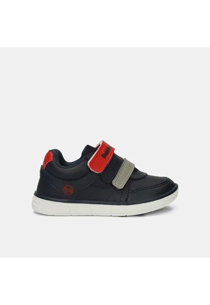 Tenis Infantil Para Niño Bubblegummers Azul Trazo
