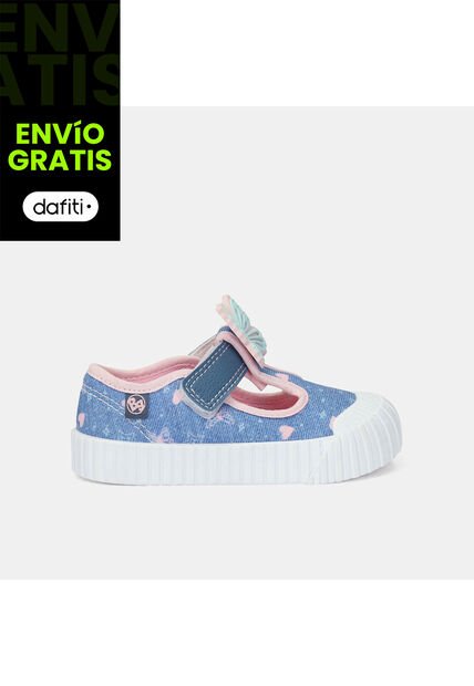 Baletas Bebé Para Niña Bubblegummers Azul Tutis 15-21