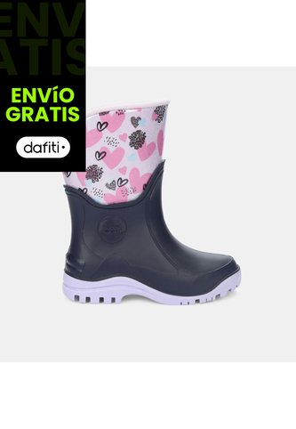 Bota Para Niña Bubblegummers Azul Atlanta Nupy Protectives Bubblegummers