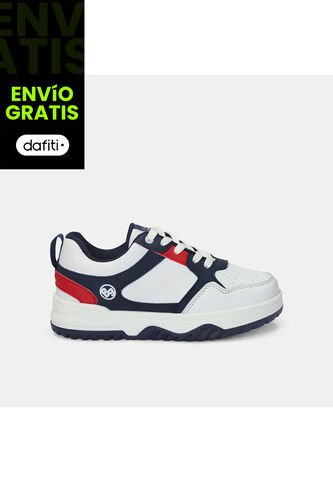 Tenis Infantil Para Niño Bubblegummers Blanco Sumir Bubblegummers