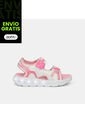 Sandalia Con Luces Infantil Para Niña Bubblegummers Fucsia Ursula Drum de Bubblegummers