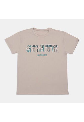 Camiseta Para Niño Bubblegummers Beige Bubblegummers