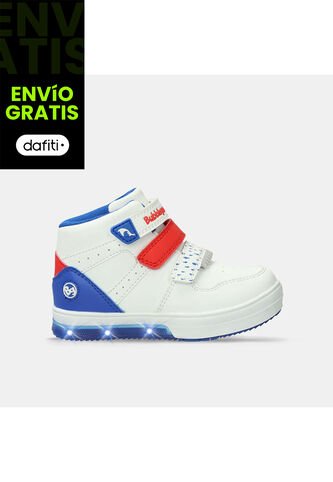 Bota Para Niño Bubblegummers Blanco Tayler Neon 22-25 Bubblegummers