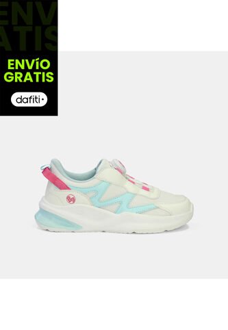 Tenis Junior Para Niña Bubblegummers Blanco Tarian Dynamic 30-33 Bubblegummers