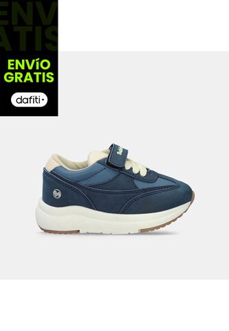 Tenis Infantil Para Niño Bubblegummers Azul Tutor Thomas 22-25 Bubblegummers