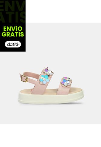 Sandalias Infantil Para Niña Bubblegummers Rosado Sitney 22-25 Bubblegummers